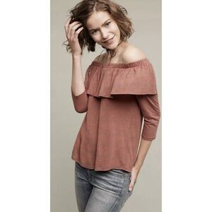 Anthropologie Dolan Left Coast Collection Off The Shoulder Top Size Large